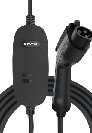 VEVOR Level 2 EV Charger, 16 Amp 110V-240V 3.84 kW, Portable Electric Vehicle Charger with 25 ft Charging Cable NEMA 6-20 Plug, SAE J1772 Standard Plug-in Home EV Charging Station for Electric Cars