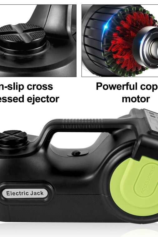 VEVOR Electric Car Jack 5ton Car Jack Hydraulic, Electric Floor Jack with Electric Impact Wrench, LED Light Hydraulic Jack Car Repair Tool, 155-530mm Lifting Range for SUV MPV Sedan Truck Repair - Image 3