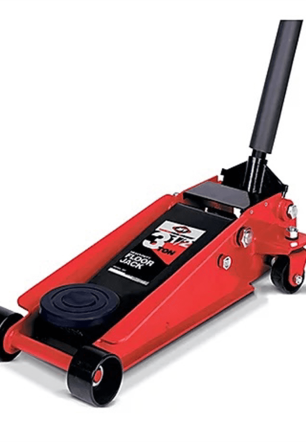 AFF - Service Jack - 3.5 Ton Capacity - Double Pump - Short Chassis - 1 pc Handle - 4" Min H to 19.5" Max H - Heavy Duty