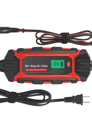 Ultrapro Elite Intelligent Battery Charger and Maintainer, 6V/12V, 6A
