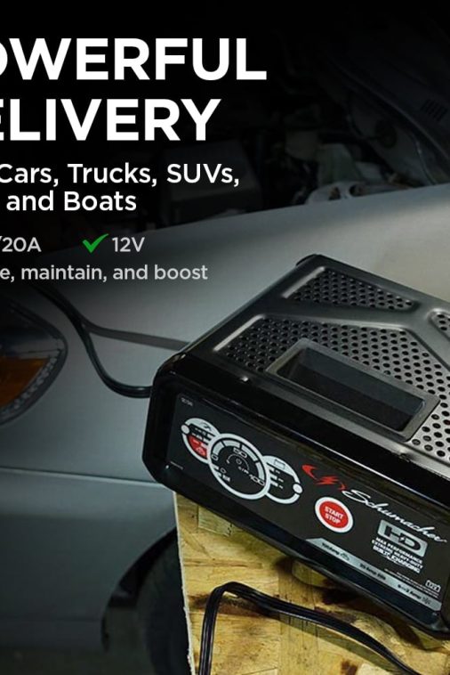 Schumacher Fully Automatic Battery Charger, Engine Starter, Maintainer and Auto Desulfator- 100 Amp/20 Amp, 12V - Image 4