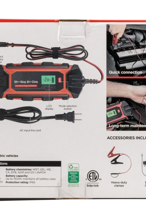 Ultrapro Elite Intelligent Battery Charger and Maintainer, 6V/12V, 6A - Image 5