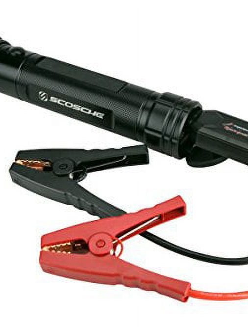 SCOSCHE PBJF400 PowerUp 400 Torch Portable 1,000 Lumen Flashlight and Car Jump Starter with 5,100 mAh 400A Portable Battery with USB Port for use in 4 and 6-Cylinder Vehicles or Motorcycles
