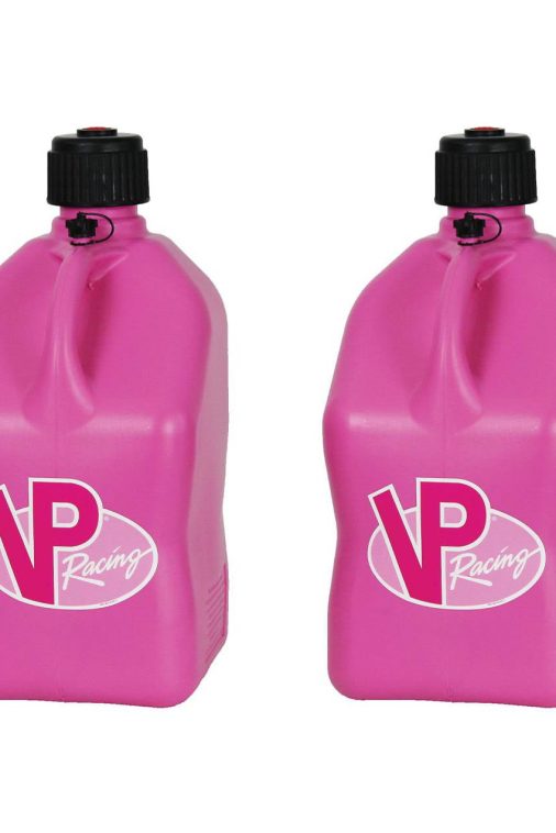 VP Racing Fuels Motorsport 5.5 Gallon Square Utility Jugs, Pink (2 Pack)