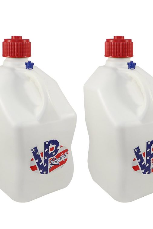VP Racing Fuels Motorsport 5.5 Gal Plastic Utility Jugs, Patriotic (2 Pack)