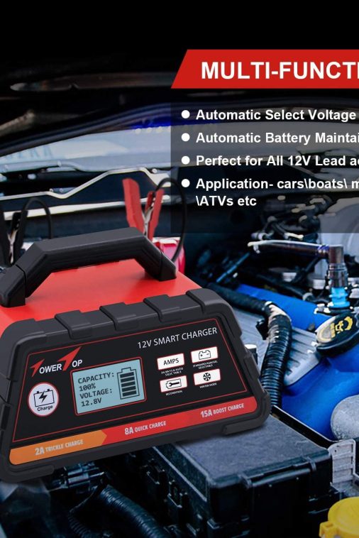 Towertop 12V 2/8/15A Smart Battery Charger/Maintainer Fully Automatic with Winter Mode - Image 7