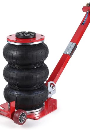 WhizMax 3 Ton/6600 lbs Triple Bag Air Jack, Quick Air Bag Jack Lift Up to 15.75 Inch, 3-5S Fast Lifting, Air Bag Jack for Cars with Adjustable Long Handle, Brass Valve