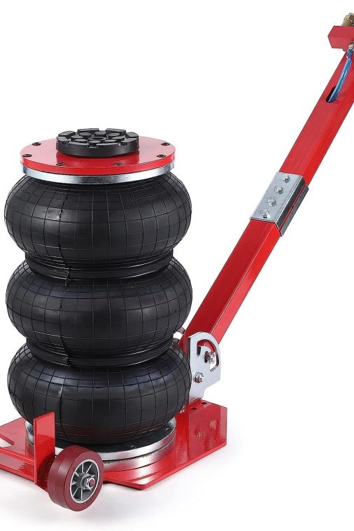WhizMax 3 Ton/6600 lbs Triple Bag Air Jack, Quick Air Bag Jack Lift Up to 15.75 Inch, 3-5S Fast Lifting, Air Bag Jack for Cars with Adjustable Long Handle, Brass Valve