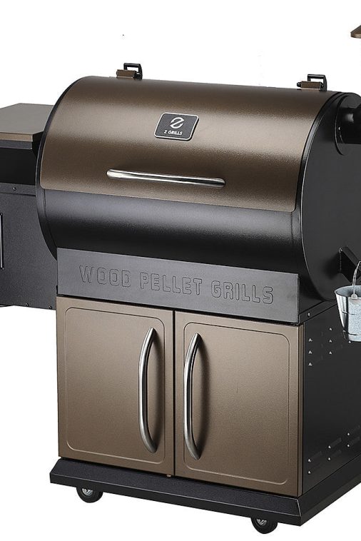 Z Grills ZPG-700D - Wood Pellet Grill and Smoker with Cabinet Storage 694 sq. in. - Bronze - Image 3