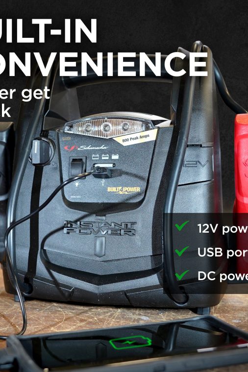 Schumacher SJ1331 800 Peak Amp Jump Starter + Portable Power - Image 6