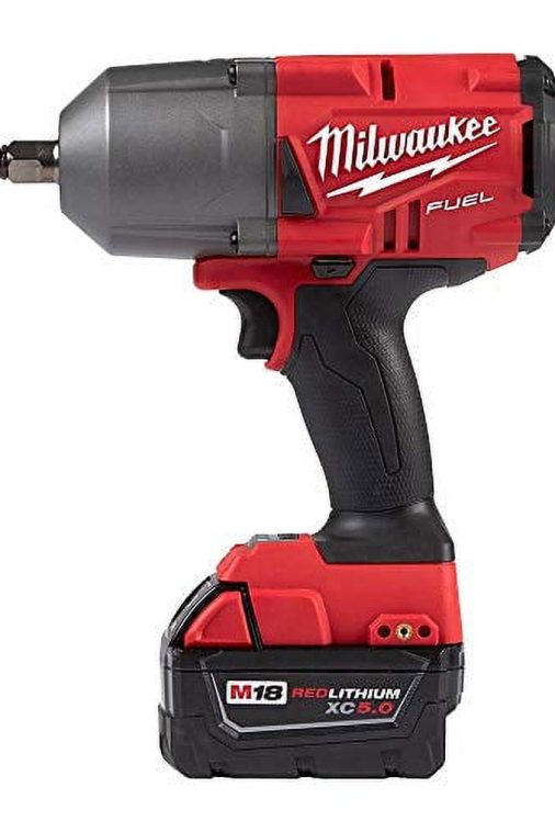 Milwaukee M18 FUEL 18-Volt Lithium-Ion Brushless Cordless 1/2 in. Impact Wrench with Friction Ring Kit with One 5.0Ah Batteries - Image 4