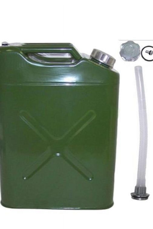 [US-W]20L US Standard Cold-rolled Plate Petrol Diesel Can Gasoline Bucket with Oil Green - Image 3
