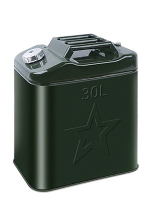 MoreChioce 30L Metal Jerry Can Car Canister Holder Storage Tank with 3 Handles for Water Petrol Oil Water Alcohol