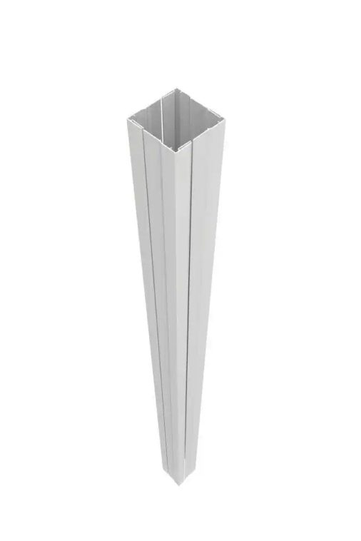 Veranda 4 in. x 4 in. x 100 in. White Vinyl Railing Post Wrap
