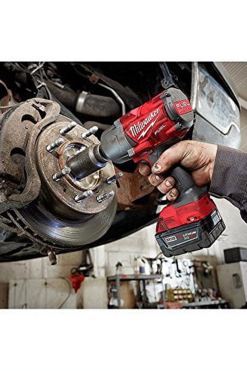 Milwaukee M18 FUEL 18-Volt Lithium-Ion Brushless Cordless 1/2 in. Impact Wrench with Friction Ring Kit with One 5.0Ah Batteries - Image 8