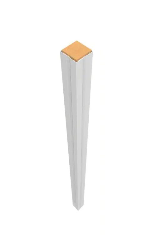 Veranda 4 in. x 4 in. x 100 in. White Vinyl Railing Post Wrap - Image 4