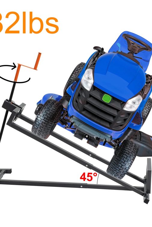 WIILAYOK Lawn Mower Lift Jack with Manual Handle & Power Tool,Riding Telescopic Lift with 882 Lbs Weight Capacity for Garden Tractors Lawn Mowers