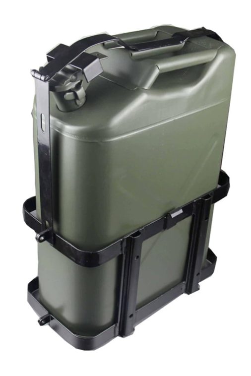 EUBUY Adjustable Metal Jerry Can Holder for 10L/20L Fuel Tank Lockable Fuel Oil Petrol Water Alcohol Container Carrier - Image 3