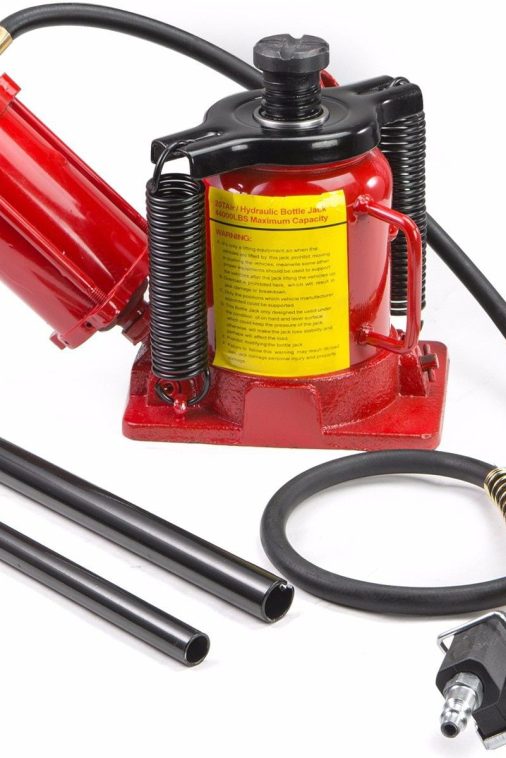 Stark Low Profile Hydraulic Bottle Jack Air-Operated Bottle Jack Lift Manual Jack Air Jack with Handle, 20-Ton - Image 5