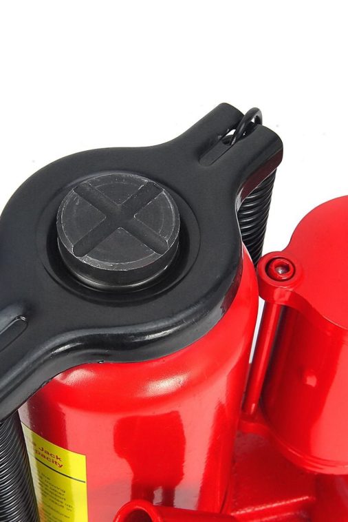 Stark 12-Ton Air/ Hydraulic Bottle Portable Air-Operated Bottle Jack Lift Jack Vehicle with Handle, Red - Image 5