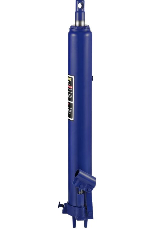VEVOR Hydraulic Long Ram Jack, 8 Tons/17363 lbs Capacity, with Single Piston Pump and Clevis Base, Manual Cherry Picker with Handle, for Garage/Shop Cranes, Engine Lift Hoist, Blue - Image 10