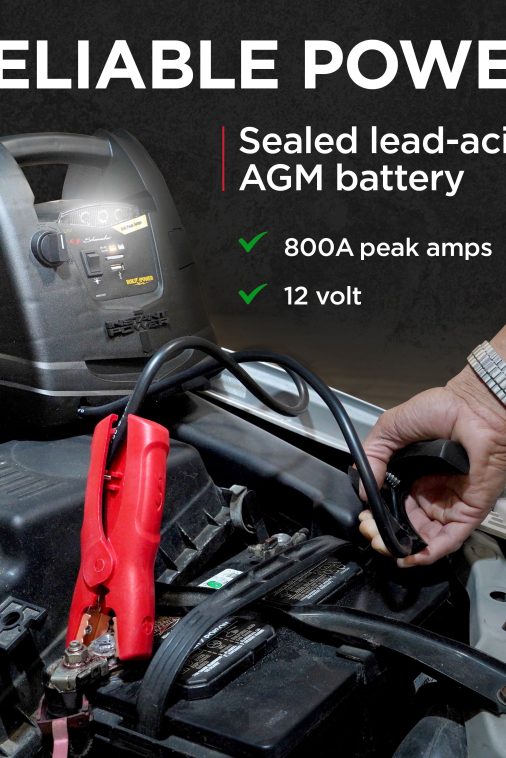 Schumacher SJ1331 800 Peak Amp Jump Starter + Portable Power - Image 4