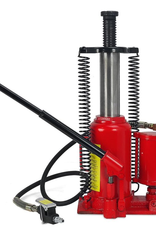 Stark 20-Ton Portable Air-Operated Hydraulic Bottle Jack Lift Low Profile Air Bottle Jack Air Jack with Handle - Image 3