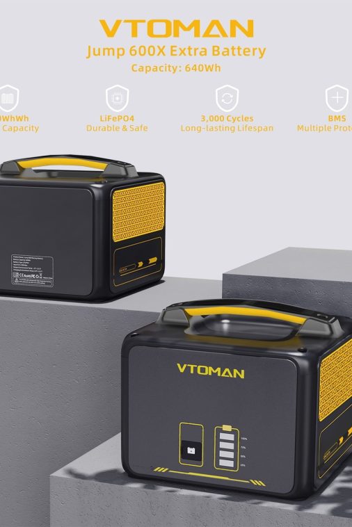VTOMAN Jump 600X Extra Battery 640Wh for Jump 600X, Jump 600 Portable Power Stations - Image 4