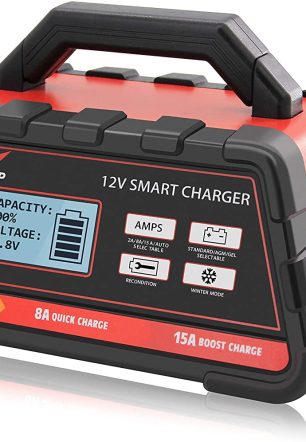 Towertop 12V 2/8/15A Smart Battery Charger/Maintainer Fully Automatic with Winter Mode