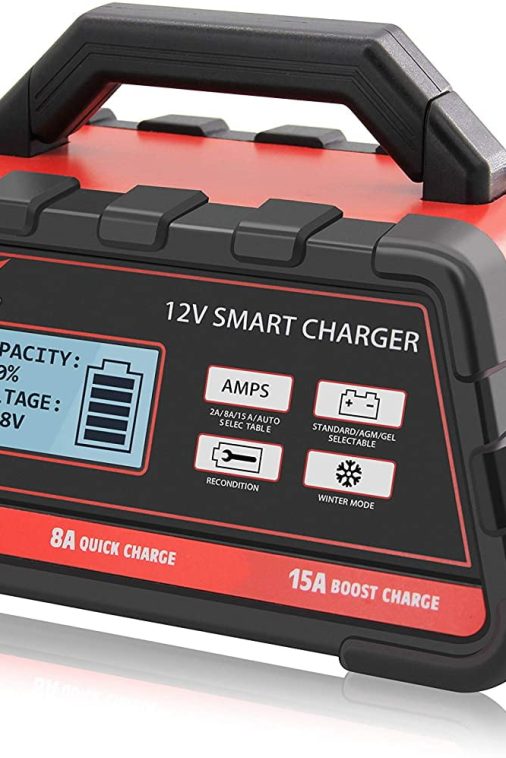 Towertop 12V 2/8/15A Smart Battery Charger/Maintainer Fully Automatic with Winter Mode