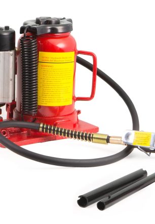 Stark 20 Ton Hydraulic Air-Operated Bottle Jack Vehicle Auto Low Profile Manual with Handle