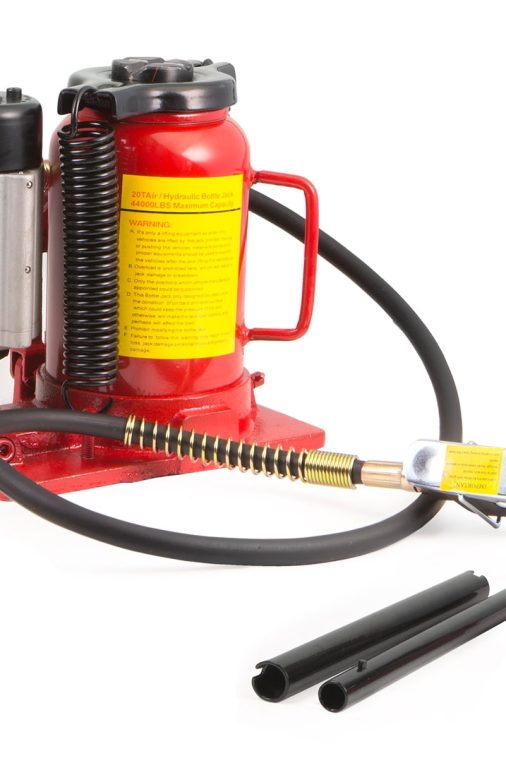 Stark 20 Ton Hydraulic Air-Operated Bottle Jack Vehicle Auto Low Profile Manual with Handle