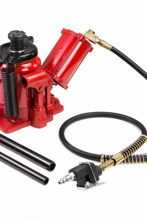 Stark Low Profile Hydraulic Bottle Jack Air-Operated Bottle Jack Lift Manual Jack Air Jack with Handle, 20-Ton - Image 4