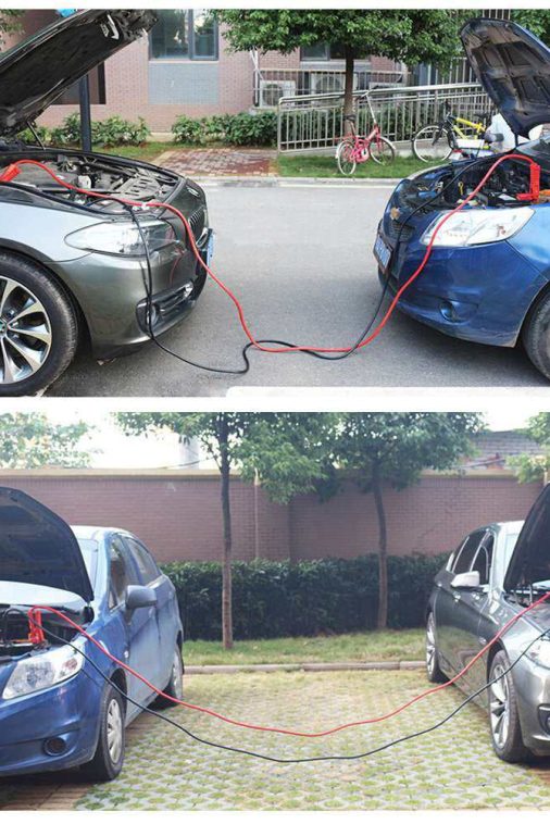 6m 3000A Car Battery Power Emergency Cable Jump Start Firing Line Power Wire Copper Clip Clamp Boost Cord Bateria Auto (Black and Red) - Image 4