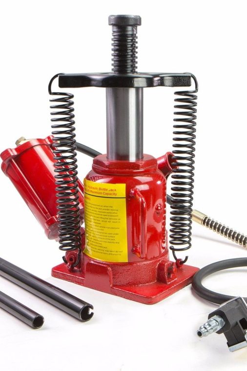 Stark Low Profile Hydraulic Bottle Jack Air-Operated Bottle Jack Lift Manual Jack Air Jack with Handle, 20-Ton - Image 3