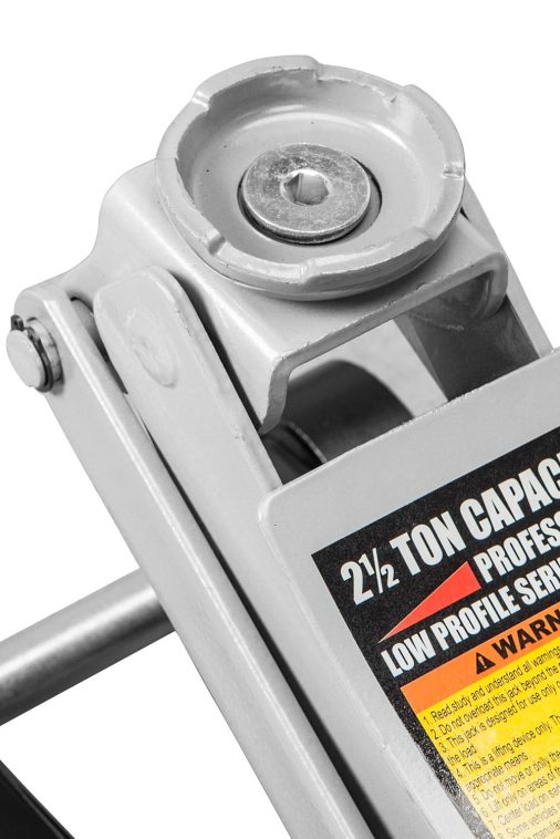 Torin 2.5 Ton (5,000 lb) Capacity, Hydraulic Low Profile Trolley Service/Floor Jack with Single Piston Quick Lift Pump, Black, W8250-B - Image 4