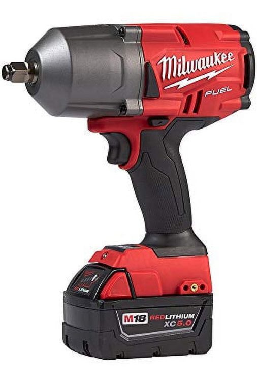 Milwaukee M18 FUEL 18-Volt Lithium-Ion Brushless Cordless 1/2 in. Impact Wrench with Friction Ring Kit with One 5.0Ah Batteries - Image 3
