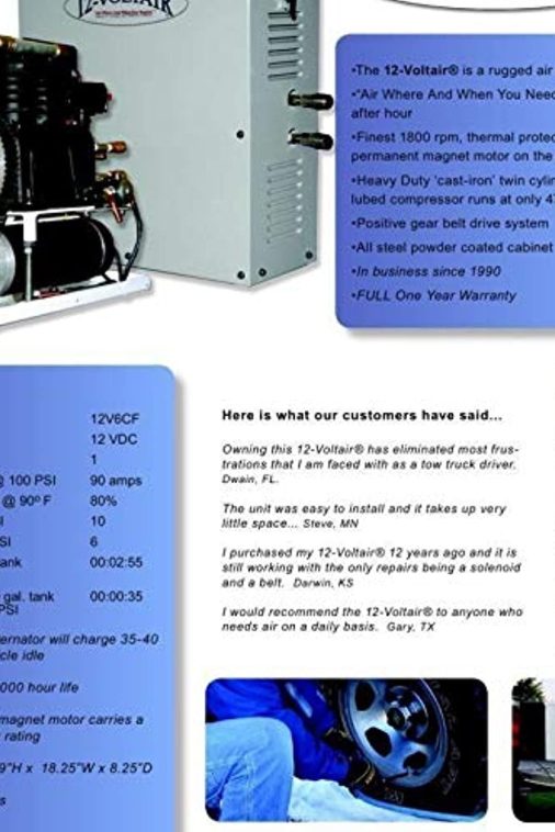 Voltair Heavy Duty 12V AIR Compressor for Service and Farm Trucks - Image 4