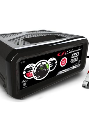 Schumacher Fully Automatic Battery Charger, Engine Starter, Maintainer and Auto Desulfator- 100 Amp/20 Amp, 12V