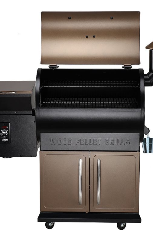Z Grills ZPG-700D - Wood Pellet Grill and Smoker with Cabinet Storage 694 sq. in. - Bronze