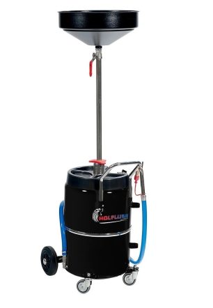 Wolflube Exhausted Oil Drainer - 17 Gal Capacity