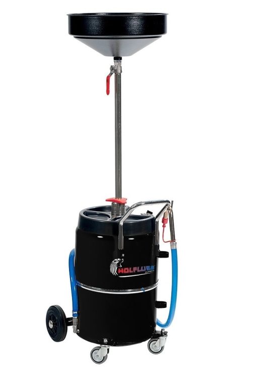 Wolflube Exhausted Oil Drainer - 17 Gal Capacity