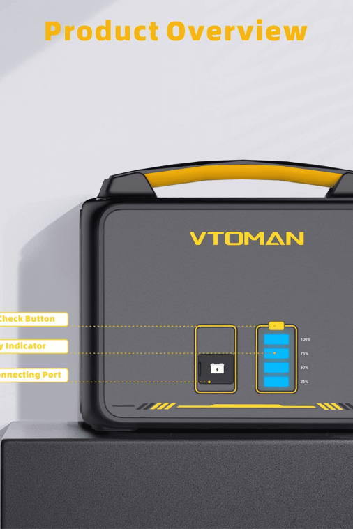 VTOMAN Jump 600X Extra Battery 640Wh for Jump 600X, Jump 600 Portable Power Stations - Image 3